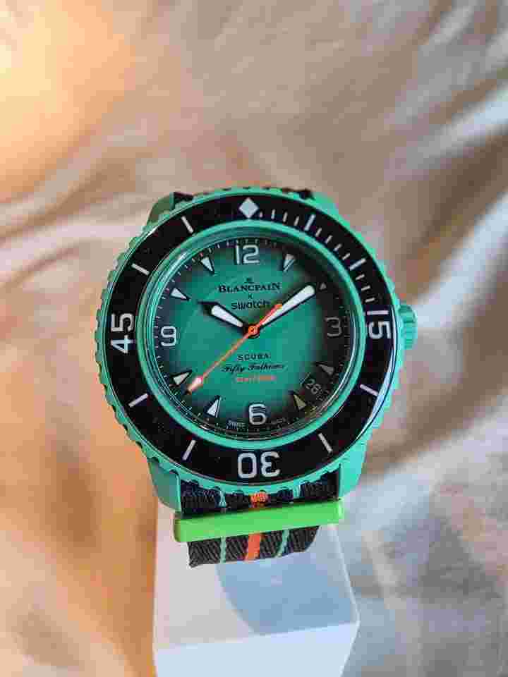 BLANCPAIN & SWATCH INDIAN OCEAN Jamais portée collection en vitrine privée 
