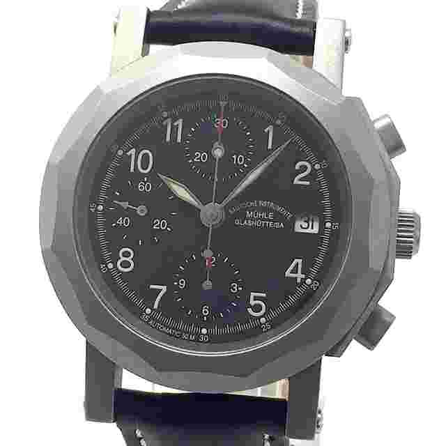 Mühle Glashütte (like new & unworn) TITANIUM Marineflieger Chronograph Full-Set M1-31-10 QIII