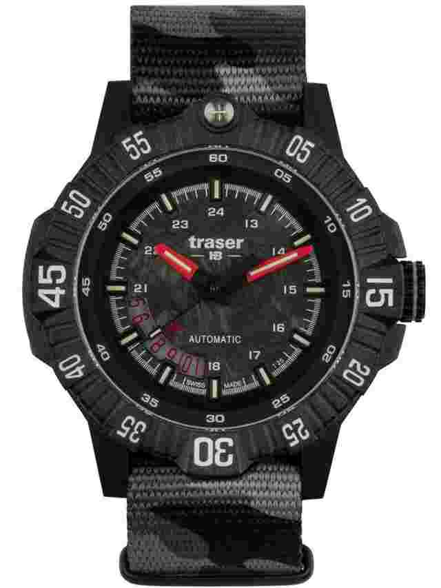 Traser H3 110960 Herrenuhr P99 A Tactical Carbon Automatik 46mm 20ATM