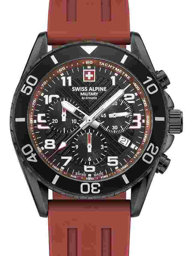 Swiss Alpine Military 7029.9876 Raptor Chronograph Herrenuhr 42mm 10ATM