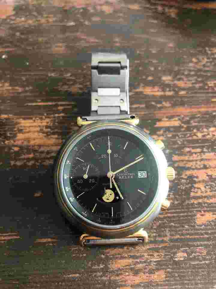 Chronoswiss Kelek Chronograph Titan-Gold sehr selten Chronograph Titan-Gold Chronoswiss Kelek Chronograph Titan-Gold Full Set