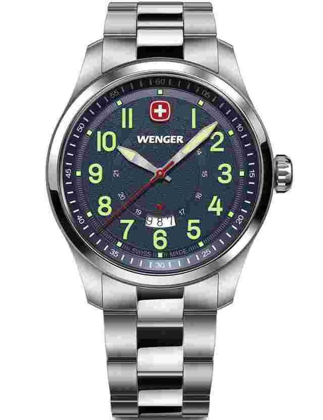 Wenger 01.0541.123 Herrenuhr Terragraph 43mm 10ATM