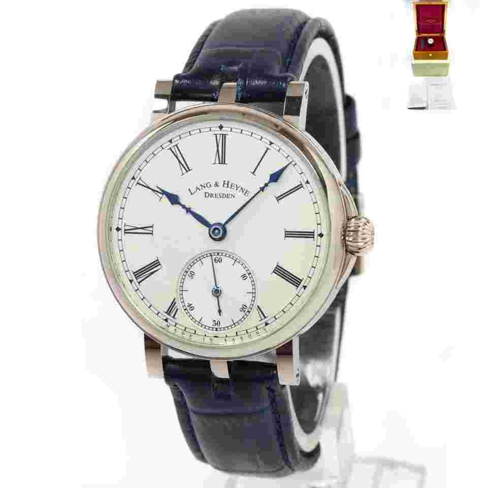 Lang & Heyne Friedrich Iii 39MM Silver Dial 18K White Gold Box PapersFriedrich Iii