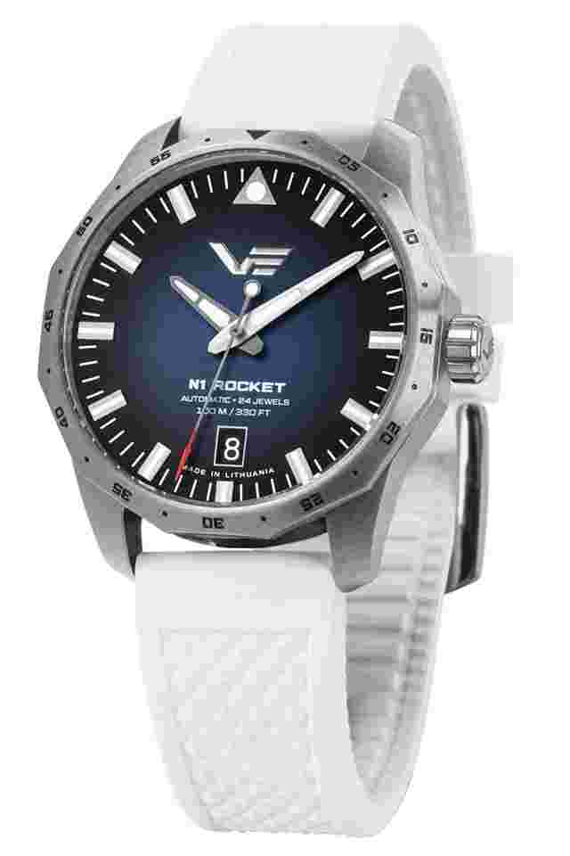 Vostok Europe NH35-125A748-SIWHI Armbanduhr Automatik Rocket N1 Weiß 39 mm