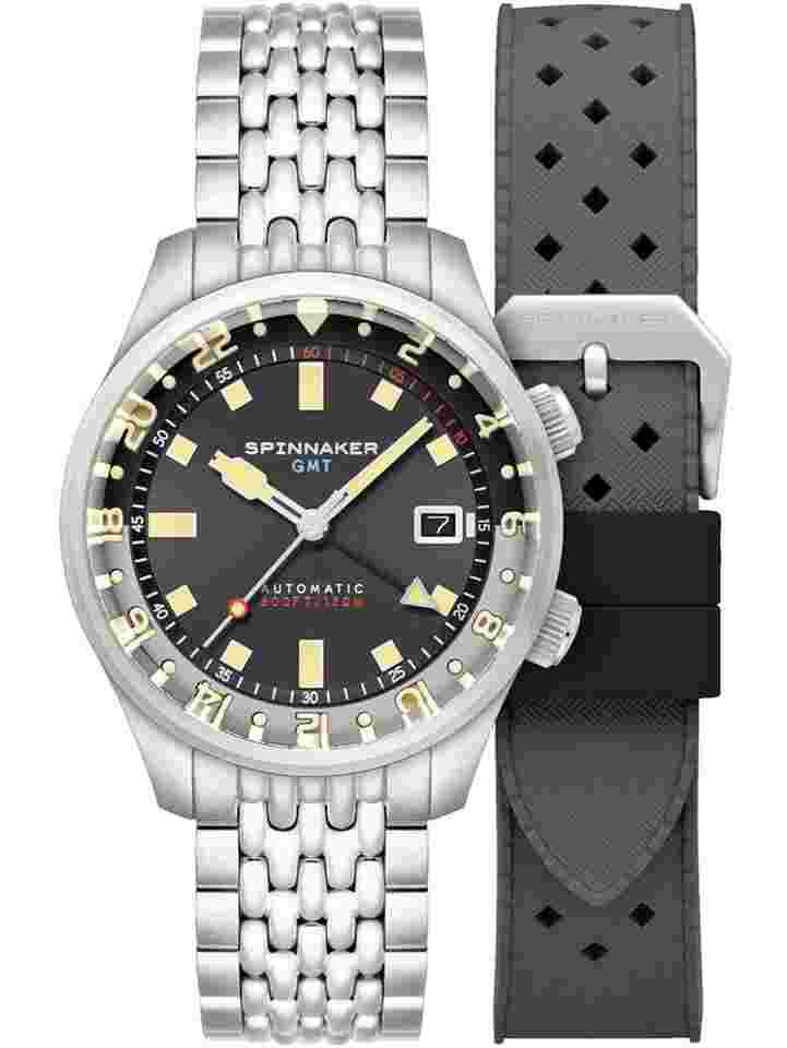Spinnaker SP-5121-33 Herrenuhr Bradner GMT Automatik 42mm 18ATM