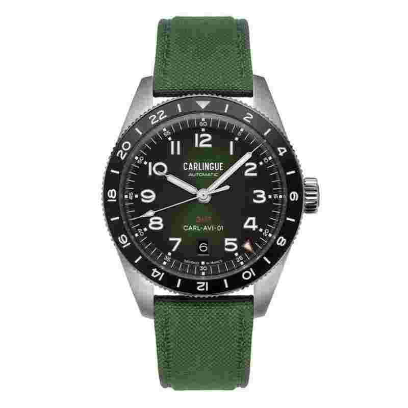 Carlingue Montre Aviation 01 Vert CT-002-D