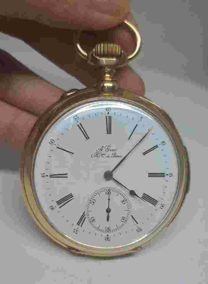 A Gree Paris Quarter Repeater 18k Yellow Gold 