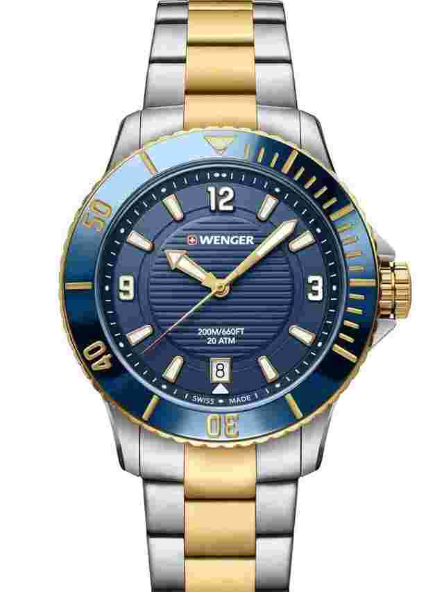 Wenger Sea Force 01.0621.114 Seaforce Damenuhr Taucheruhr 36mm 20 ATM