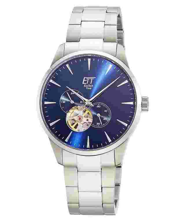 ETT Eco Tech Time EGS-40402-31M Herrenuhr Automatik Motion Drive Stahl/Blau