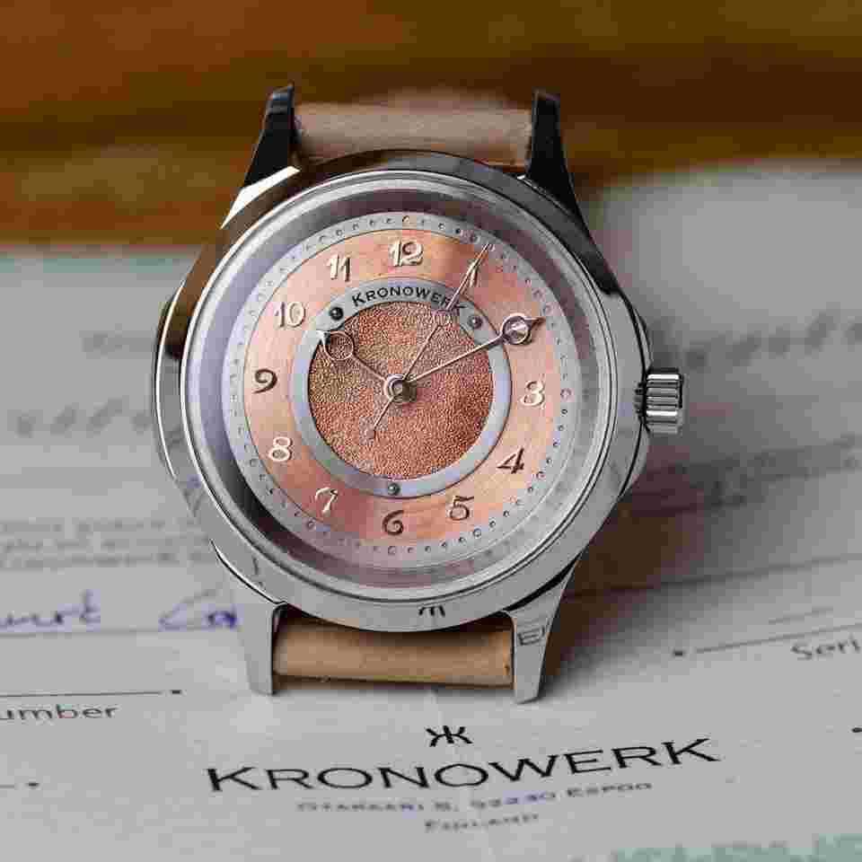 KronowerK Copper Piece Unique TimeOnly Mark II Copper Prototype 