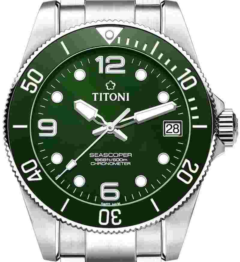 Titoni Seascoper Chronometer 42mm 883601 S-GN-739 