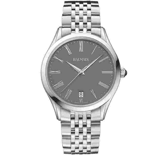 Balmain Classic R 41mm Grey Dial Men's Watch B41013161U