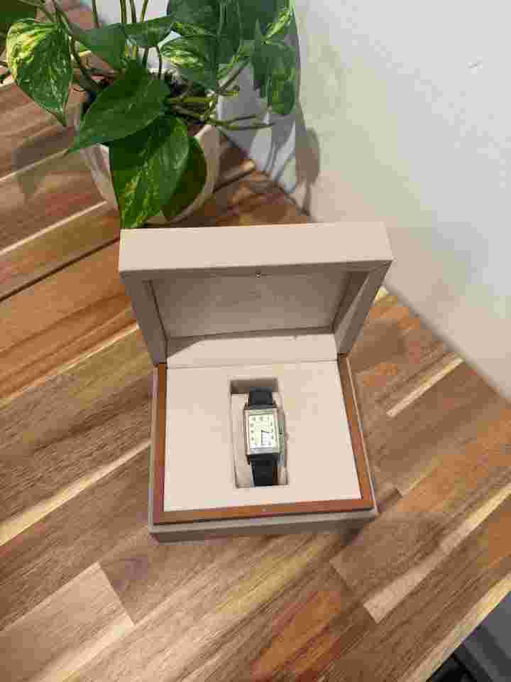 Jaeger-LeCoultre Grande Reverso Ultra Thin Very Good • Box & Papers • New Strap • Original JLC Clasp