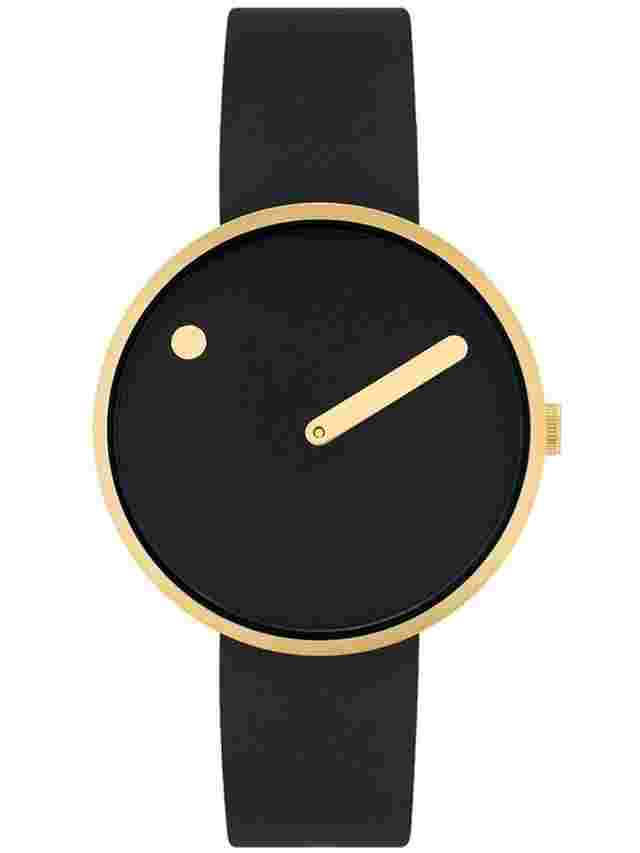 PICTO 34087-0114G Unisex Black Bio Based 34mm 5ATM