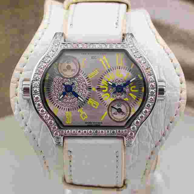 DeLaCour City 2 Dual-Time Steel Diamonds Quartz Limited Edition