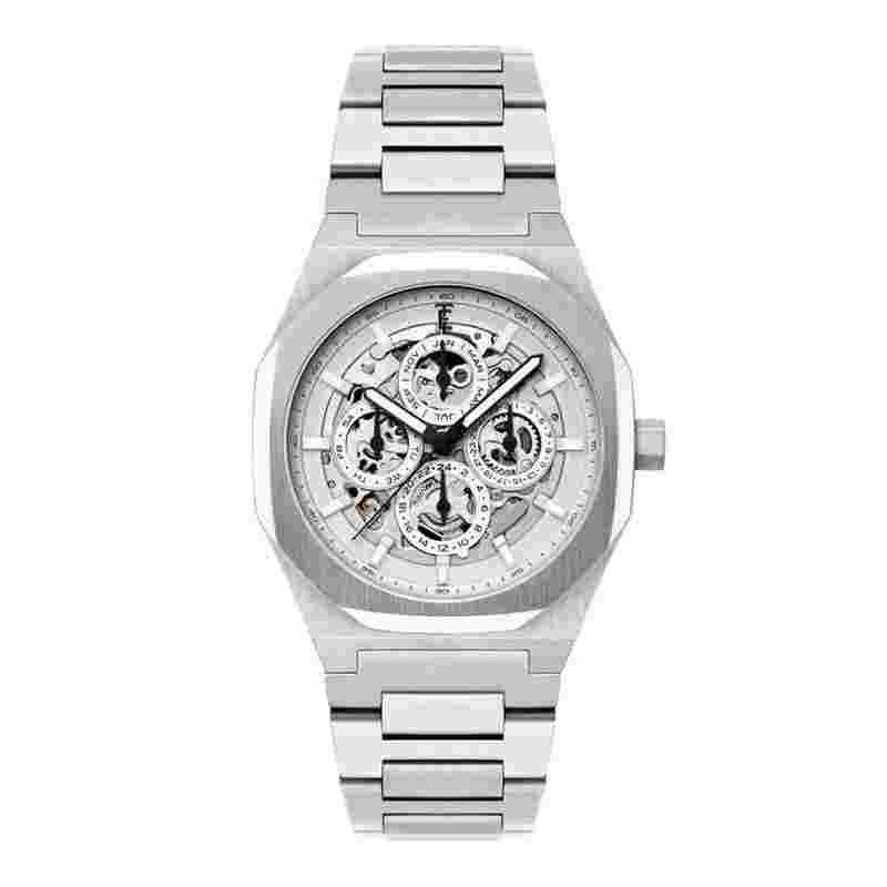 Thomas Earnshaw Montre Discovery Drake Triple Calendar Skeleton Automatic Ivory Whisper ES-8308-11 