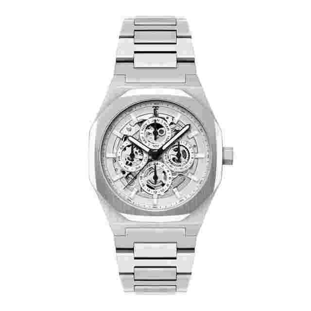 Thomas Earnshaw Montre Discovery Drake Triple Calendar Skeleton Automatic Ivory Whisper ES-8308-11 