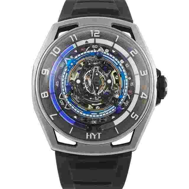 HYT Conical Tourbillon Titanium Blue Watch H03068-A
