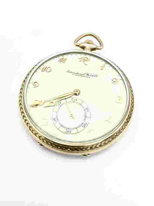 IWC de poche IWC Montre de poche art déco 14 carats