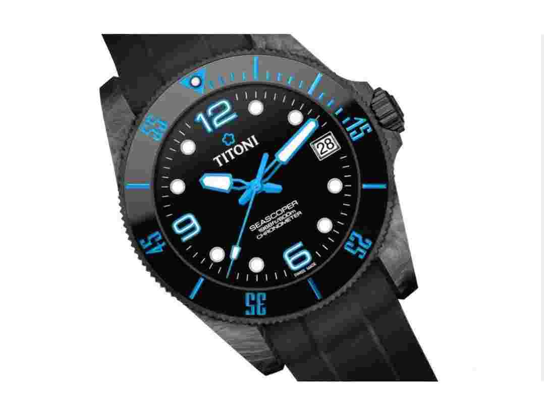Titoni Seascoper 600 CarbonTech Blue Manufacture 