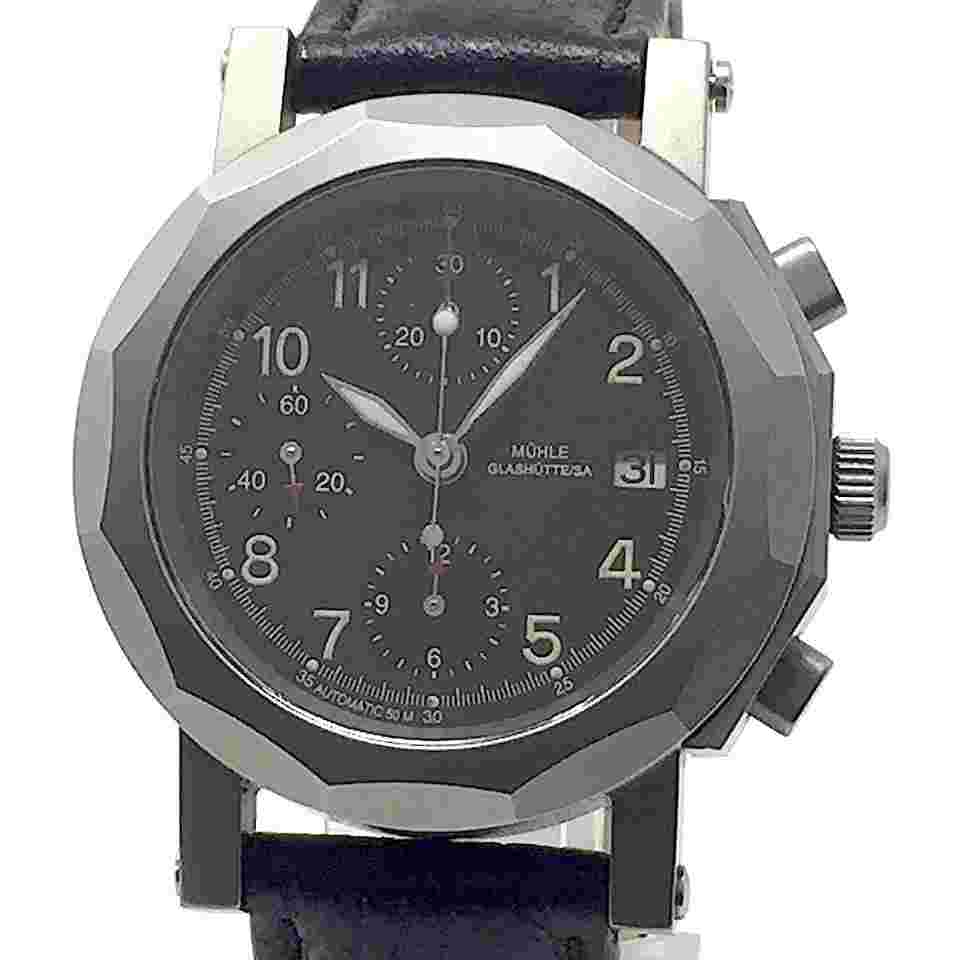 Mühle Glashütte (like new & unworn) TITANIUM Marineflieger Chronograph Full-Set M1-31-10 QQII