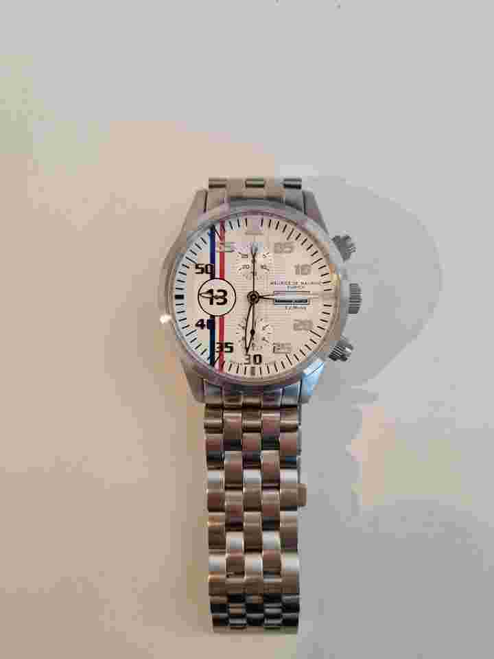 Maurice de Mauriac CHRONO MODERN “LEMANS” LUCKY NUMBER Swiss Valjoux movement (ETA 7750) stainless steel case 316L
