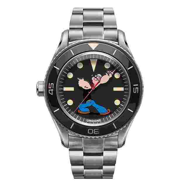 Undone Montre x Popeye "Blacksand" Automatique COL-POP-SLM-BLACK 
