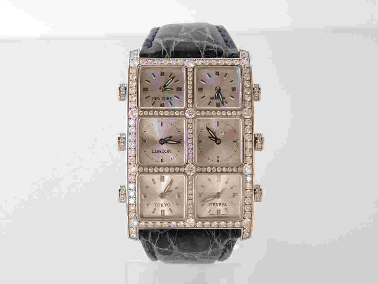 icelink Senator Six Time Zone Iced Diamonds 5,5ct 