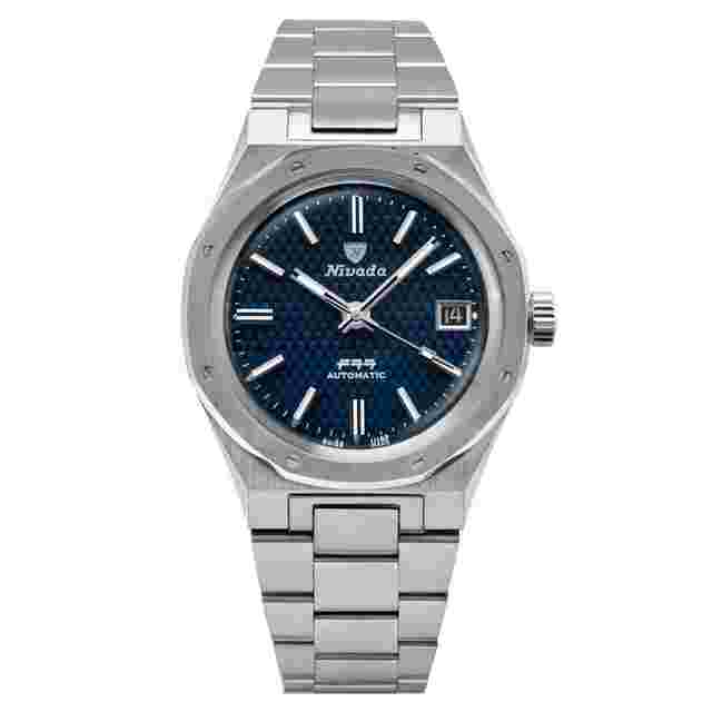 Nivada Grenchen F77 Blue MK1 37 mm 