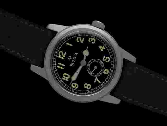 Bulova Military Personally Owned & Worn By Ian McDonald with Two COAs - Hack Field Military Style Watch