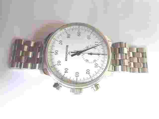 MEISTERSINGER 237712 2014 AVEC BRACELET D ORIGINE EN ACIER MM401 MONTRE CHRONO MEISTERSINGER MM401 BRACELET METALLIQUE