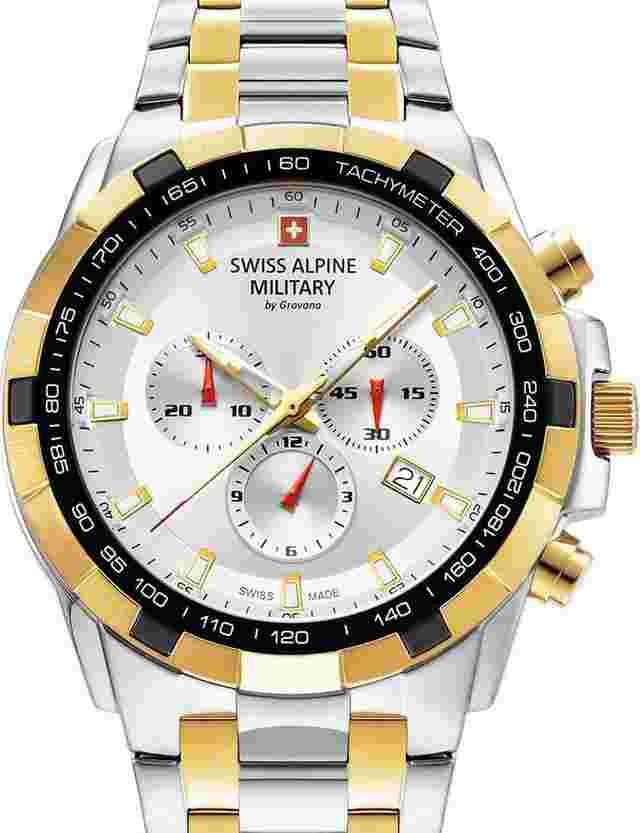 Swiss Alpine Military 7043.9142 Star Fighter Chronograph Herrenuhr 47mm 10ATM 