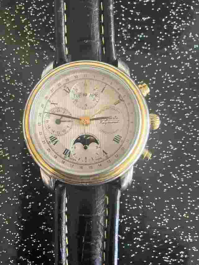 Auguste Reymond Cotton Club Steel/Gold chronograph
