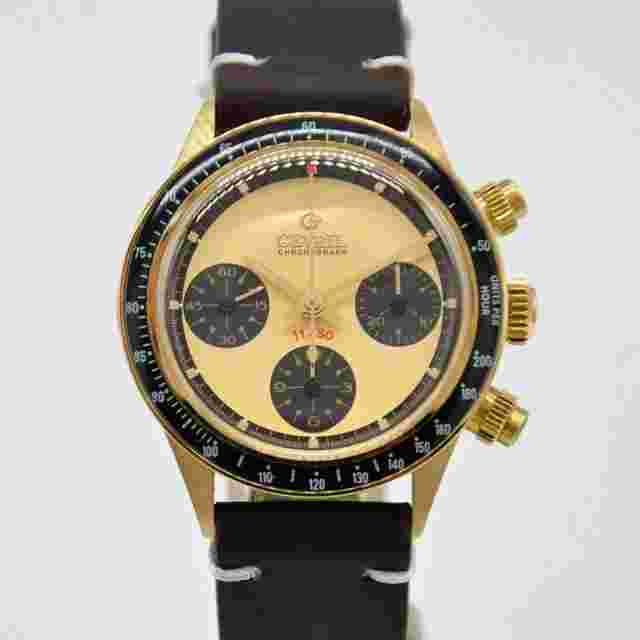 Gevril Tribeca Paul Tribeca Paul Newman 18k Yellow Gold NEW RELEASE Chronograph