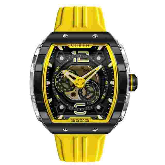 Nubeo Montre Magellan 24H Automatic Yellow Black NB-6087-08 