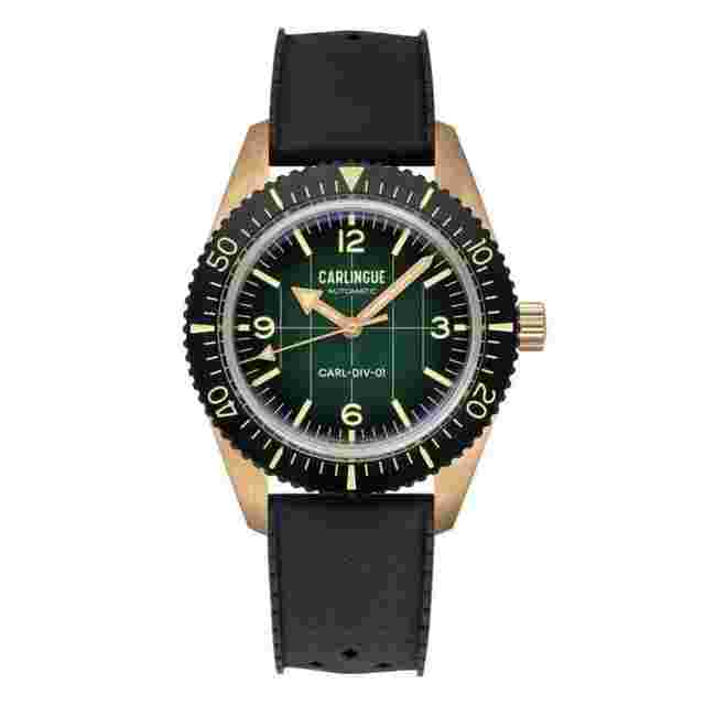 Carlingue Montre Diver 01 Édition Spéciale Bronze et Vert CT-001-A 