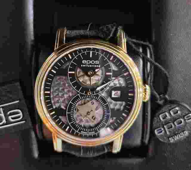 Epos Emotion regulator automatic Boitier plaqué or jaune.Edition limitée 80 pieces