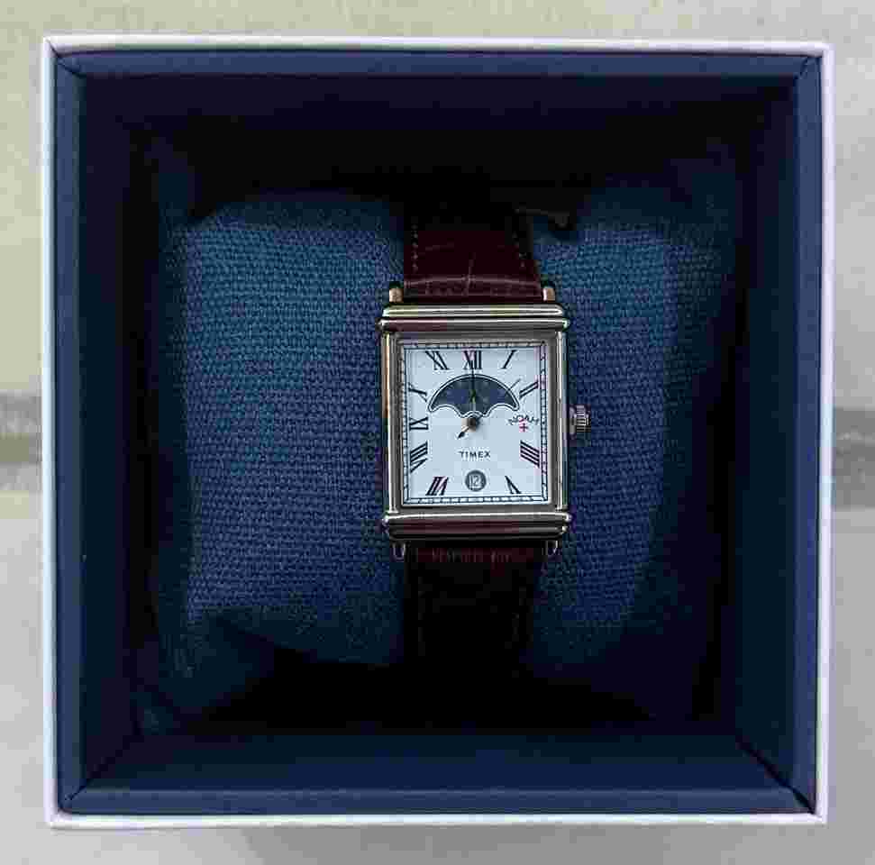 Timex x Noah NY Noah x Timex Moon Phase Watch Steel Brown Strap