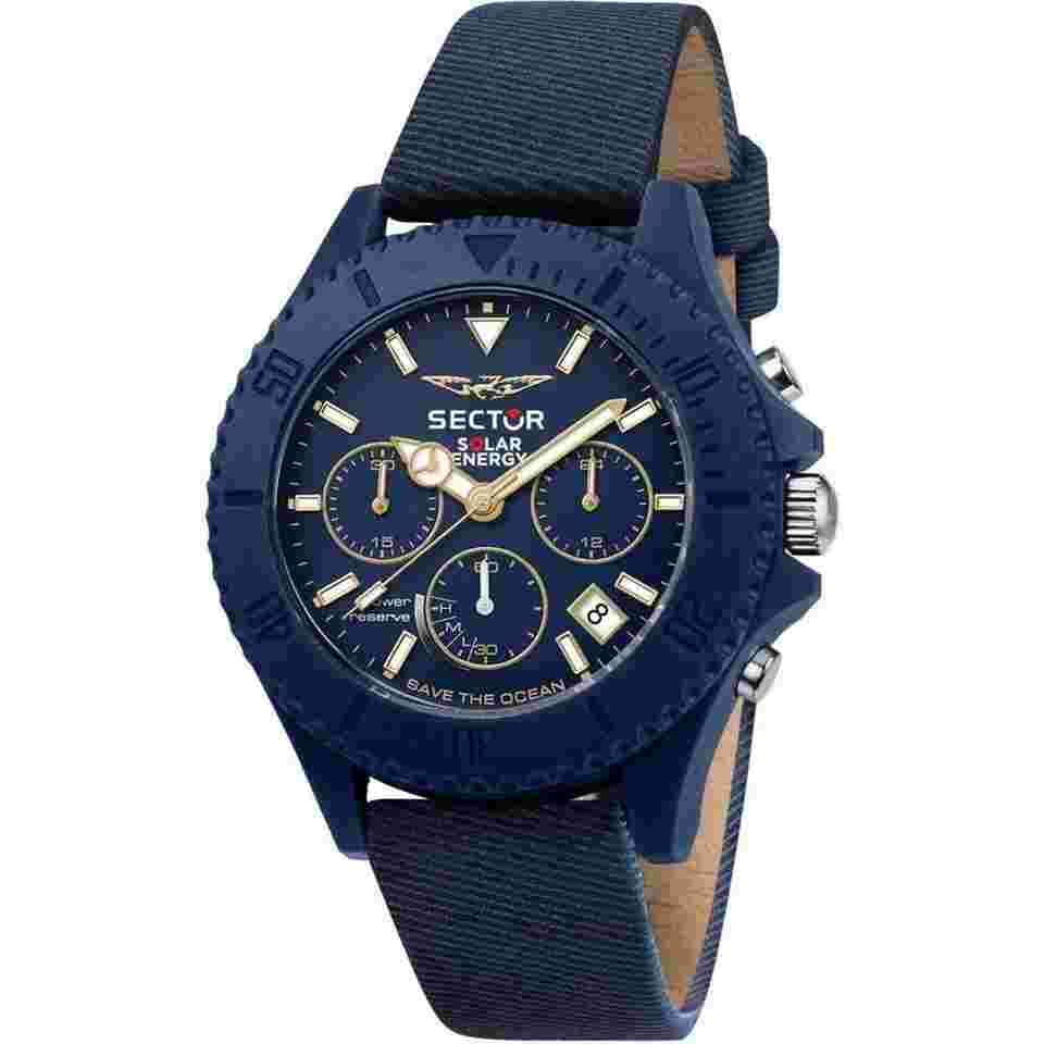 Sector R3271739001 Save the Ocean Chronograph Herrenuhr 44mm