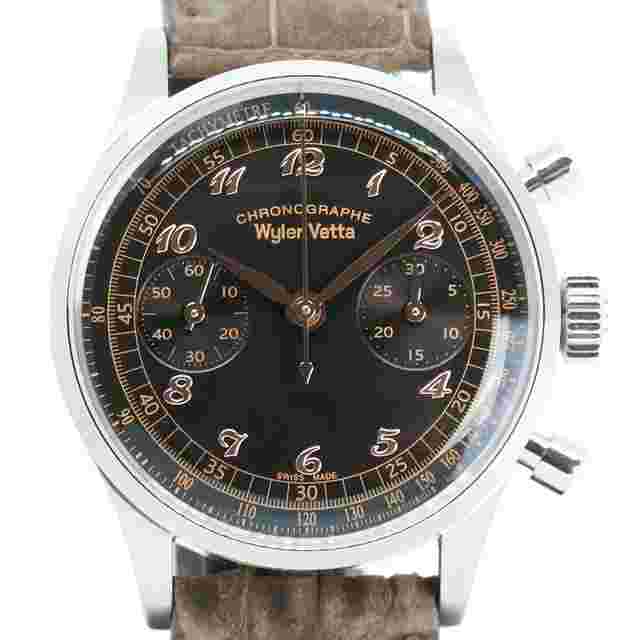 Wyler Vetta Chronographe 38 WV0342 CC Pelle Alligatore Nuovo da Rivenditore Ufficiale