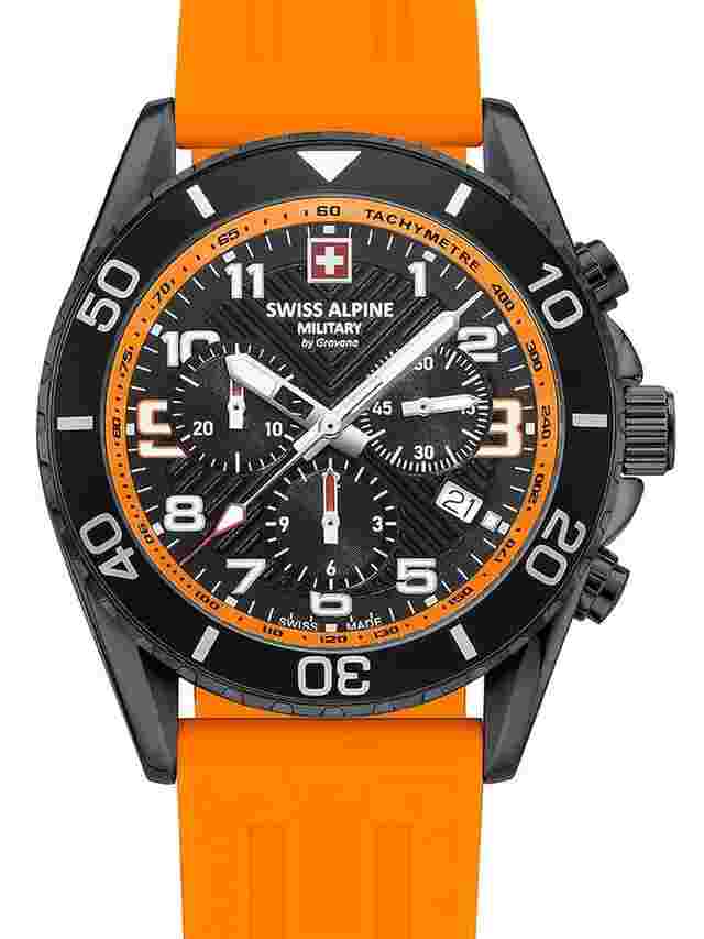 Swiss Alpine Military 7029.9879 Raptor Chronograph Herrenuhr 42mm 10ATM 