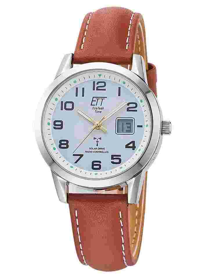 ETT Eco Tech Time ELS-11616-61L Damenuhr Funk Solar Drive Gobi