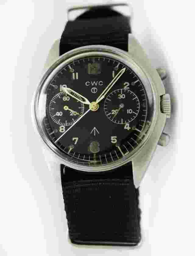 CWC Vintage Military Chronograph 38mm Original Dial Men Steel Watch C.1972
