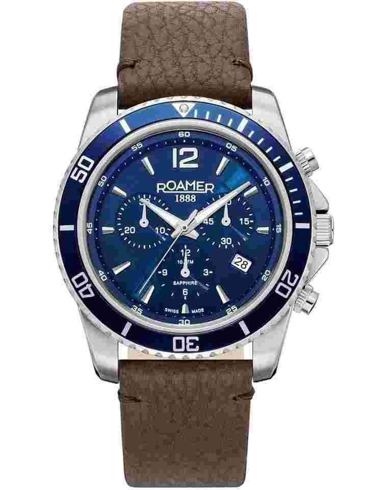 Roamer 862837 41 45 02 Herrenuhr Nautic Chrono 100 Chronograph 43mm 10ATM
