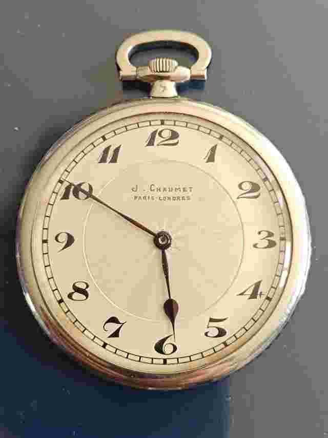 Chaumet gousset en platine et pierres autour de 1920