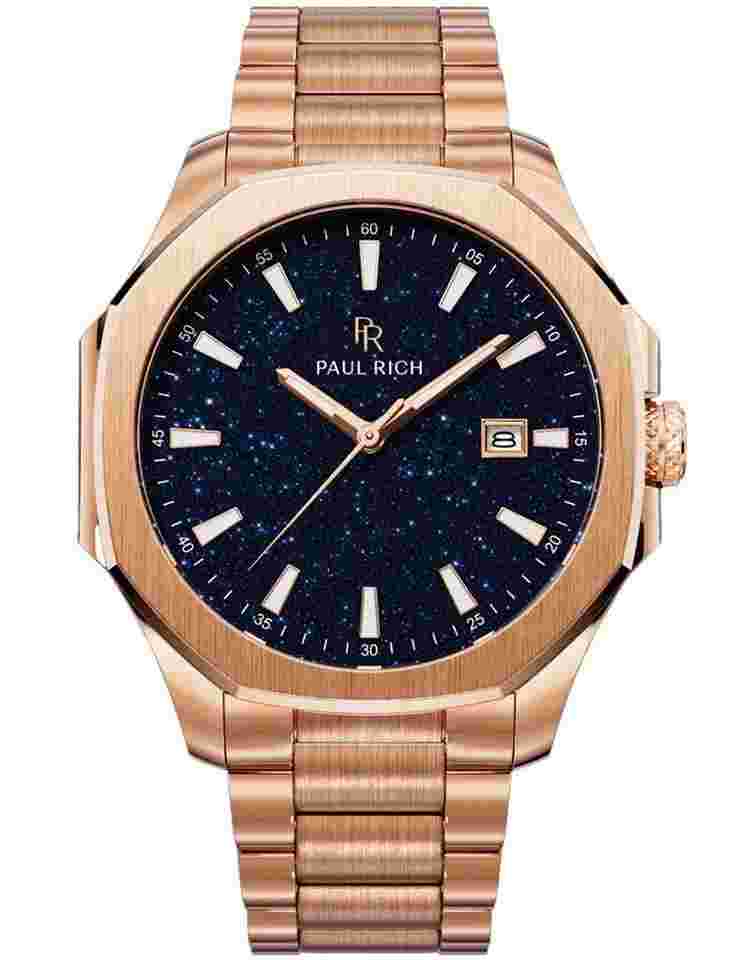 Paul Rich PR-46698 Herrenuhr Mercer Aventurine Rose Gold Blue 40,5 mm 5ATM