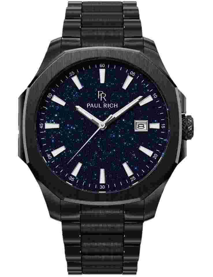 Paul Rich PR-46700 Herrenuhr Mercer Aventurine Black Blue 40,5 mm 5ATM