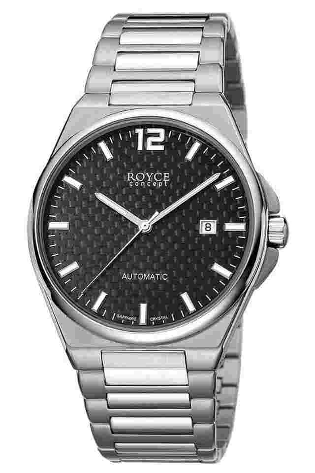 Boccia 3676-01 Herrenuhr Royce Automatik Titan mit Saphirglas 