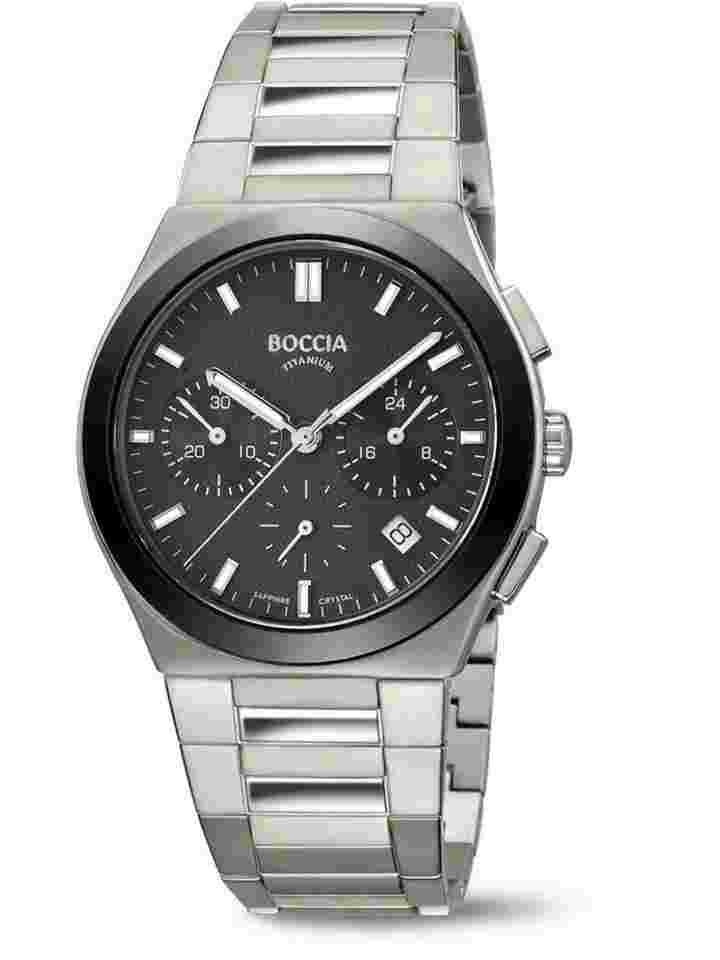 Boccia 3736-02 Herrenuhr Titanium Chronograph 39mm 5ATM 