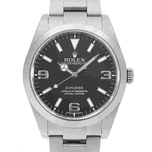 Rolex Explorer I early model blackout 214270 black Random Number USED mens